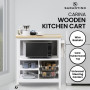 Sarantino Carina Wooden Kitchen Cart Microwave Stand thumbnail 10