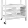 Sarantino Carina Wooden Kitchen Cart Microwave Stand thumbnail 3