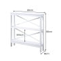 Sarantino Faustine Thin Cross Console Table thumbnail 2