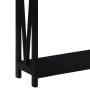 Sarantino Cielo 2-Tier Console Table Dark Walnut thumbnail 5