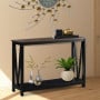 Sarantino Cielo 2-Tier Console Table Dark Walnut thumbnail 10