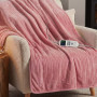 Laura Hill XL Electric Heated Blanket Throw Soft Coral Fleece with 10 Heat Settings - Pink thumbnail 6