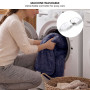 Laura Hill Electric Heated Blanket Throw Soft Coral Fleece w/ 9 Heat Settings - Blue thumbnail 5