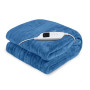 Laura Hill Heated Electric Blanket Coral Warm Fleece Winter Blue thumbnail 1