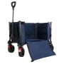 Wallaroo 120L Camping Steel Trolley Beach Picnic Basket Cart - Blue thumbnail 2