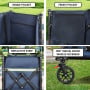 Wallaroo 120L Camping Steel Trolley Beach Picnic Basket Cart - Blue thumbnail 5