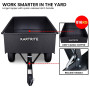 Kartrite 816kg Heavy-Duty Steel Dump Cart with Quick-Release Dumping Handle thumbnail 4