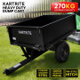 Kartrite Heavy Duty Dump Cart 270kg Capacity Pneumatic Tyres Quick Release Pedal Removable Tailgate Trailer for Garden thumbnail 10
