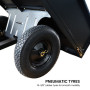Kartrite Heavy Duty Dump Cart 270kg Capacity Pneumatic Tyres Quick Release Pedal Removable Tailgate Trailer for Garden thumbnail 5