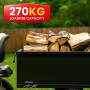 Kartrite Heavy Duty Dump Cart 270kg Capacity Pneumatic Tyres Quick Release Pedal Removable Tailgate Trailer for Garden thumbnail 7