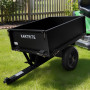 Kartrite Heavy Duty Dump Cart 270kg Capacity Pneumatic Tyres Quick Release Pedal Removable Tailgate Trailer for Garden thumbnail 9