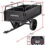 Kartrite 430kg Heavy-Duty Steel Dump Cart with Foot Pedal Dumping System thumbnail 3