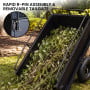 Kartrite 430kg Heavy-Duty Steel Dump Cart with Foot Pedal Dumping System thumbnail 9