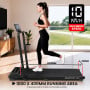 Powertrain K300 Black Foldable 2-in-1 Under Desk Walking Pad Treadmill 1.5HP 10km/h Incline Home Running Machine thumbnail 6
