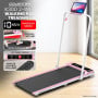 Powertrain K300 Pink Foldable 2-in-1 Under Desk Walking Pad Treadmill 1.5HP 10km/h Incline Home Running Machine thumbnail 2