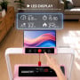 Powertrain K300 Pink Foldable 2-in-1 Under Desk Walking Pad Treadmill 1.5HP 10km/h Incline Home Running Machine thumbnail 9