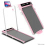 Powertrain K300 Pink Foldable 2-in-1 Under Desk Walking Pad Treadmill 1.5HP 10km/h Incline Home Running Machine thumbnail 16