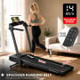 Powertrain V300 3.0HP Foldable 2-in-1 Walking Pad Treadmill with Auto Incline 14km/h Under Desk Running Machine thumbnail 4