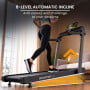 Powertrain V300 3.0HP Foldable 2-in-1 Walking Pad Treadmill with Auto Incline 14km/h Under Desk Running Machine thumbnail 6