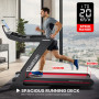 Powertrain V500 3HP Foldable Treadmill Electric Running Machine 20kmph Auto Incline Bluetooth Home Gym Cardio 130kg thumbnail 13