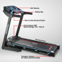 PowerTrain Treadmill K1000 Cardio Running Exercise Fitness Home Gym thumbnail 2