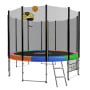 Kahuna Blizzard 8 ft Trampoline Rainbow with Basketball Set thumbnail 1