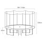 Kahuna Blizzard 10 ft Trampoline with Net Purple thumbnail 6