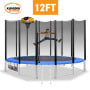 Kahuna Blizzard 12 ft Trampoline Blue with Basketball Set thumbnail 3