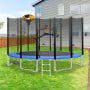 Kahuna Blizzard 14 ft Trampoline with Basketball Set -  Blue thumbnail 12