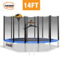 Kahuna Blizzard 14 ft Trampoline with Basketball Set -  Blue thumbnail 2