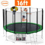 Kahuna Blizzard 16 ft Trampoline with Basketball Green thumbnail 2
