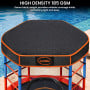 Kahuna 4.5ft Kids Trampoline with Roof Shade Cover & Safety Net Enclosure - Outdoor Indoor Toddler Play Red Blue thumbnail 12