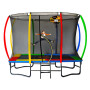 Kahuna Rectangular Trampoline 6x9ft with L.E.D BB Set Rainbow thumbnail 12