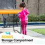 Kahuna 6 ft x 9 ft Rectangular Outdoor Trampoline - Orange thumbnail 7