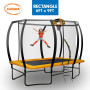 Kahuna 6 ft x 9 ft Rectangular Outdoor Trampoline - Orange thumbnail 13