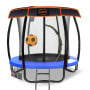 Kahuna Trampoline 6 ft with Basketball Set & Roof - Blue thumbnail 1