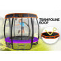 Kahuna Trampoline 6 ft with Basketball Set & Roof - Purple thumbnail 3