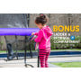 Kahuna Trampoline 6 ft with Basketball Set & Roof - Purple thumbnail 8