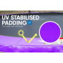 Kahuna 8 ft Round Trampoline Free Safety Net Pad Tidy -  Purple thumbnail 3