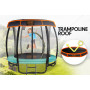 Kahuna Trampoline 8 ft with Basketball Set and Roof - Green thumbnail 4