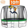 Kahuna Trampoline 10 ft with Basketball Set - Green thumbnail 2