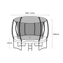 Kahuna Trampoline 10 ft with Basketball Set and Roof - Green thumbnail 7