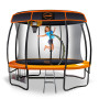 Kahuna Trampoline 10 ft with Basketball Set and Roof - Orange thumbnail 2