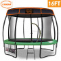 Trampoline 16 ft Kahuna with Basketball set and roof - Green thumbnail 2