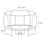 Kahuna Trampoline 16 ft with Basketball Set - Green thumbnail 8