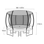 Trampoline 16 ft Kahuna with Roof set - Pink thumbnail 4