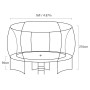 Trampoline 16 ft Kahuna with  Roof - Orange thumbnail 7