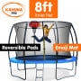 Kahuna Trampoline Pro 08ft - Reversible pad, Emoji Mat, Basketball Set thumbnail 10