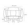 Kahuna Trampoline Pro 14ft - Reversible pad, Emoji Mat, Basketball Set thumbnail 12