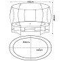 Kahuna 10 ft x 15 ft Oval Trampoline with Reversible Pad and Basketball Set thumbnail 2